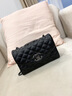 CALWAN KEODH包包女包輕奢ck風(fēng)牛皮新款2024斜挎包生日禮物送女友老婆 【黑色】時(shí)尚百搭高級菱格小方包 高端品牌鏈條包 曬單實(shí)拍圖