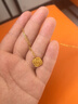 老鳳祥黃金項鏈女足金小方糖項鏈純金吊墜生日七夕情人節(jié)禮物送女友 足金小方糖項鏈約4.6g【品牌禮盒】 曬單實拍圖