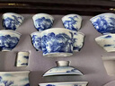 洛湘景德鎮(zhèn)青花瓷茶具套裝功夫茶杯山水辦公家用中式陶瓷蓋碗商務(wù)送禮 青花瓷【青花山水-】禮盒裝 12頭 曬單實拍圖