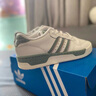 阿迪達(dá)斯（adidas）官網(wǎng)官方三葉草男鞋女鞋 春季新款運(yùn)動(dòng)鞋時(shí)尚情侶休閑鞋耐磨板鞋 白/灰綠-IG6309 43 曬單實(shí)拍圖