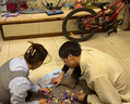 UR2024秋冬新款女裝都市學院風拼接假兩件針織衫UYU940024 曬單實拍圖