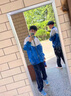 格斯嵐帝校服褲子春秋季夏季男女二條杠小學(xué)生初高中校褲運動休閑加絨褲 藏青兩條杠（春秋款） XL （115-125） 曬單實拍圖