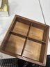 尚野優(yōu)品干果盒新中式實(shí)木堅果零食收納盒客廳家用新年瓜子糖果點(diǎn)心水果盤(pán) 松木燒色(四分格-單層) 曬單實(shí)拍圖
