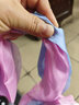 達芬奇密碼真絲絲巾女士絲巾春夏桑蠶絲長(cháng)款女圍巾百搭漸變披肩兩用生日禮物 撞色粉藍 曬單實(shí)拍圖