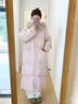托瑪菲長(cháng)款羽絨棉服女2025冬季新款韓系外套女士加厚大毛領(lǐng)棉衣過(guò)膝棉襖 粉紅色 S 碼 【推薦80-100斤】 曬單實(shí)拍圖