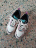 特步女鞋春季新款老爹鞋皮面防水休閑鞋子跑鞋運動(dòng)鞋女 白粉蘭 37 曬單實(shí)拍圖