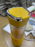 富光玻璃杯便攜提手帶濾網(wǎng)茶水分離杯套男單層防燙水杯 黃色520ml 曬單實(shí)拍圖