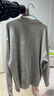 BODYDREAM亨利領(lǐng)毛衣男款冬季可機洗毛線(xiàn)衫慵懶高級中性風(fēng)針織衫 花灰色 （偏大一碼） XL 曬單實(shí)拍圖