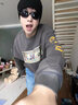 Charlie Luciano小丑美元做舊長袖春秋新款深灰892493情侶男女同款cl衛(wèi)衣男潮 深灰色 S 曬單實拍圖