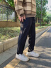 卡賓（CABBEEN）【吸濕透氣】休閑褲男萊賽爾面料2025夏季新款戶(hù)外拉鏈口袋 煤黑色01 M /170/48 曬單實(shí)拍圖