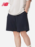 NEW BALANCE 25年男款褲子休閑舒適百搭運動(dòng)短褲AMS41521 BK L 曬單實(shí)拍圖