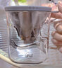 FU+玻璃杯茶水分離泡茶杯子男女家用高顏值辦公杯禮盒裝茶蓋濾網(wǎng)水杯 灰色-【高山流水】 550ml 曬單實(shí)拍圖