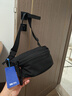 回力ins胸包男女大容量簡(jiǎn)約休閑純色斜挎小背包潮牌單肩包原宿斜肩包 黑色【太空人掛件】 曬單實(shí)拍圖