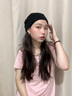 蘭蔓婭產(chǎn)后月子帽夏款孕婦出院月子睡帽空調房護腦門(mén)額頭防風(fēng)包頭發(fā)帶 純黑色 曬單實(shí)拍圖