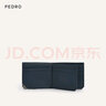 PEDRO牛皮錢(qián)包男商務(wù)壓紋相片位短款錢(qián)包送男生禮物PM4-15940217 深藍色 R 曬單實(shí)拍圖