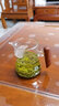 加厚公道杯茶漏一體玻璃耐熱月牙杯公杯木把茶水分離杯分茶器茶具 銘致詼諧木把月牙杯350毫升+4杯 曬單實(shí)拍圖
