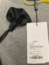 白鹿語春秋時尚造型感立體花朵衛(wèi)衣個性貝殼邊上衣女 灰色 M  曬單實拍圖