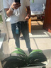 新百倫牛仔褲男韓版潮流休閑百搭春秋新款男士九分褲修身小直筒彈力褲子 復古藍【九分褲】 31 【建議135-145斤】 曬單實(shí)拍圖
