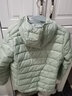 雅鹿輕薄羽絨服女秋冬季新款時(shí)尚百搭連帽女士冬裝外套短款保暖上衣 淺綠 XL /170 曬單實(shí)拍圖