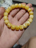 炫夏附證書(shū)天然琥珀俄料蜜蠟手串滿(mǎn)蜜桶珠鼓珠型手鏈男女款生日禮物 蜜蠟手串珠徑約12mm（附證書(shū)） 曬單實(shí)拍圖