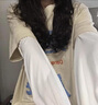 CHALL KITTY女士防曬冰袖夏季防紫外線袖套薄款寬松騎行冰絲護袖手套2025新款 白色-高端品牌高檔高級感 曬單實拍圖
