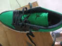 耐克（NIKE）【潮】Air Jordan aj1板鞋男女情侶款低幫耐磨透氣休閑運動(dòng)籃球鞋 553560/553558-065 黑綠 女款GS 42 曬單實(shí)拍圖