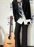 木村叔木村叔dk日系制服西裝外套男士春季中長(zhǎng)款西服紺色西服男西服套裝 黑色西服外套（僅西服）MCS01 M 曬單實(shí)拍圖