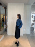 CAMILA KSENIA厚底小皮女鞋2025新款潮流夏季粗跟圓頭一腳蹬復(fù)古時尚英倫樂福鞋 黑色 37 曬單實拍圖