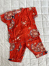 Shining Moment丨金玉滿堂 周歲衣服嬰兒分體套裝一歲寶寶衣服夏季短袖紅色套裝 金玉滿堂-短袖立領(lǐng)分體2件套 100 曬單實(shí)拍圖