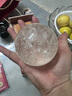晶凰之羽天然白水晶球擺件白水晶原石打磨客廳前臺辦公室擺件商鋪開業(yè)禮品 直徑7厘米（送證書、底座） 曬單實(shí)拍圖