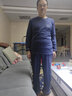 三槍 睡衣男士春秋季純棉長(cháng)袖長(cháng)褲時(shí)尚家居服秋天可外穿秋冬全棉套裝 7767# 2XL 男(建議160-180斤) 曬單實(shí)拍圖