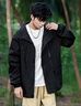 NASA RHUDE春季棒球服外套男秋冬夾克連帽潮流衣服男裝三合一沖鋒衣加絨秋裝 黑色(單衣/男女同款) XL (建議體重120-140斤) 曬單實(shí)拍圖