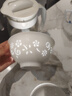 鵬博陶瓷景德鎮(zhèn)高白瓷玲瓏餐具健康釉下彩碗玲瓏瓷餐具高溫瓷碗盤喬遷送禮 4.75英寸飯碗-春意【買5贈1】 曬單實拍圖