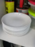 晟普纯白骨瓷盘子碗套装菜盘家用陶瓷碟子网红6寸7寸8寸深盘餐盘餐具 6英寸小菜碟10个 实拍图