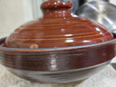 自然廚黑晶紅陶瓷砂鍋淺口煲仔飯干燒耐高溫石鍋寬口鍋魚(yú)頭煲明火沙鍋 【干燒升級】適合4-5人啫啫煲 1.6L 曬單實(shí)拍圖