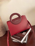 viney牛皮斜挎包包女包紅色新娘婚包單肩大包生日新年禮物送女友老婆 【酒紅色】新年送老婆高檔實(shí)用媽媽包中年 品牌輕奢大容量通勤手提包 曬單實(shí)拍圖
