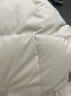 道木熙羽絨服女短款2025年新款95白鴨絨高端連帽冬季保暖抗寒加厚外套 象牙米 S 曬單實(shí)拍圖