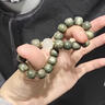 蔓笙海南綠陰皮玉料星月菩提子手串女士單圈繞指柔文玩佛珠盤(pán)玩手鏈男 手串 曬單實(shí)拍圖