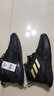 阿迪達斯（adidas）休閑鞋男鞋冬季新款運動(dòng)鞋實(shí)戰訓練減震中幫籃球鞋FW45 FW4562黑金 44 曬單實(shí)拍圖