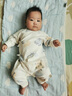 婧麒（JOYNCLEON）嬰兒連體衣春秋無骨衣服春裝空調(diào)服純棉春款長袖和尚服外出服 動物園 66cm 曬單實拍圖