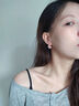 KASIYU復(fù)古氣質(zhì)小眾設(shè)計大耳環(huán)女法式輕奢高級感新款潮耳飾耳釘 奶咖色 曬單實拍圖