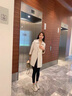 AEMAPE高端中長款風衣外套女士2025春秋季新款大牌女裝時尚寬松減齡上衣 米白色 L [106-115斤] 曬單實拍圖