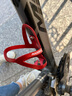 洛克兄弟（ROCKBROS）自行車(chē)水壺架山地公路車(chē)折疊車(chē)鋁合金水杯架騎行裝備配件 磨砂紅 曬單實(shí)拍圖