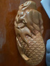 小木緣生 太行崖柏魚(yú)化龍文玩手把件木雕龍魚(yú)隨身把玩紅油陳化料 魚(yú)化龍C款：7.8*3.5*4.0cm 曬單實(shí)拍圖