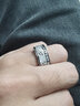Eoth925銀齒輪戒指滿鉆旋轉(zhuǎn)機械可轉(zhuǎn)動情侶時來運轉(zhuǎn)送男友生日禮物520 齒輪戒指可轉(zhuǎn)動（美碼閉口） 美碼8號 曬單實拍圖