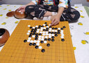 云子圍棋套裝正宗云子云南圍棋廠B型新云子圍棋實木棋盤棋罐五子棋 榧木盤+棗木罐云子+竹盒櫸木象棋 . 曬單實拍圖