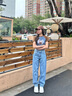 Calvin KleinJeans【復刻90系列】四季款女士ck復古懷舊直筒牛仔褲J223289 1AA-牛仔淺藍 26 曬單實(shí)拍圖