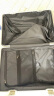 左汀行李箱铝框拉杆箱加厚结实抗压旅行箱登机箱大容量学生密码箱皮箱 烟白色 24英寸，适合3-5天中途旅行 实拍图