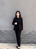紫魅俏西服女套裝春秋冬長袖職業(yè)裝商務(wù)OL女神范高級感修身休閑百搭西裝 焦糖色(單件西裝) L (建議105-115斤) 曬單實(shí)拍圖