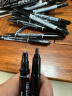 晨光(M&G)文具黑色小双头细杆记号笔油性笔 学生儿童美术绘画勾线笔会议笔学习标记笔 12支XPMV7403 考研 实拍图